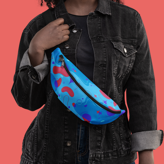 Shape Pattern Blue - Bag
