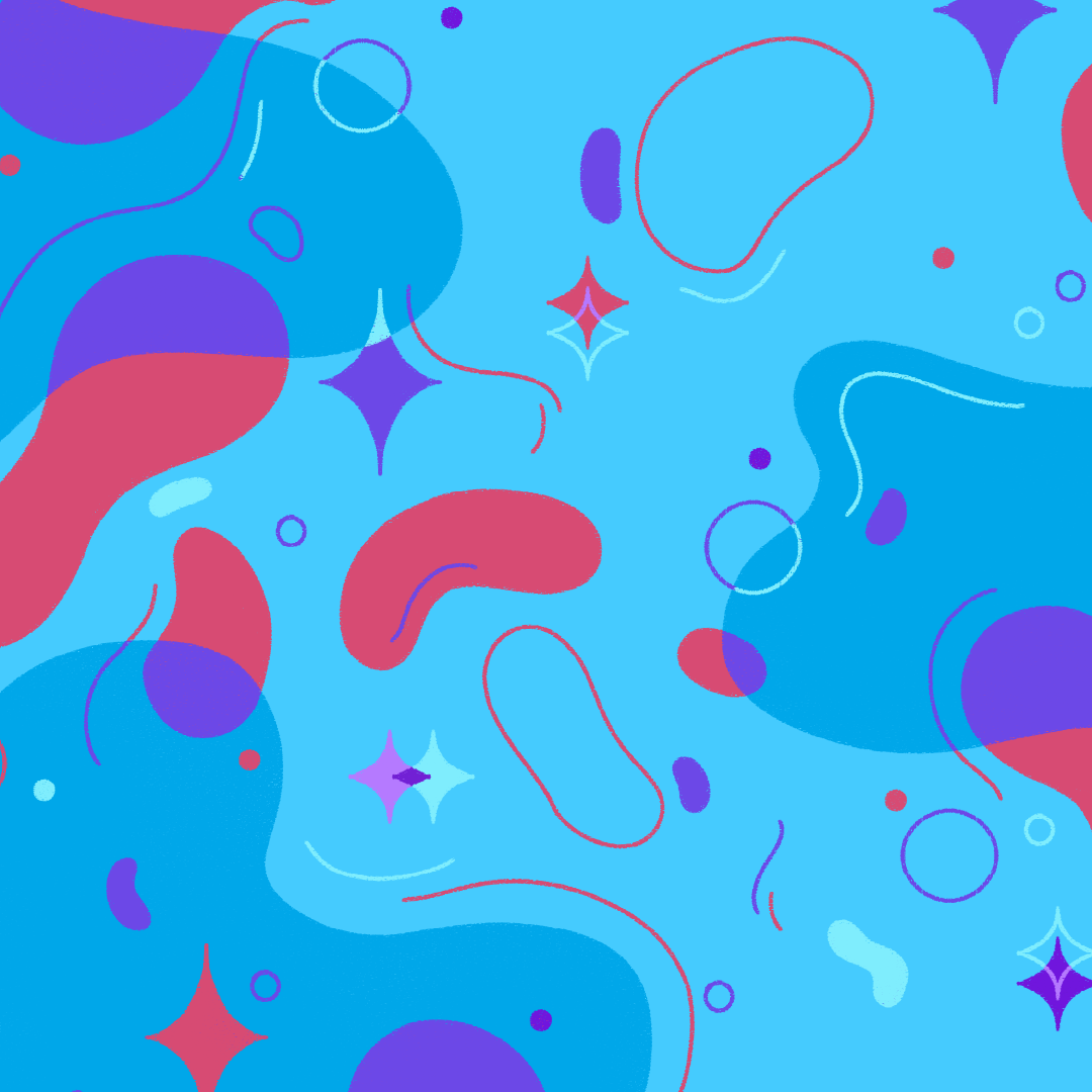 Shape Pattern Blue - Bag
