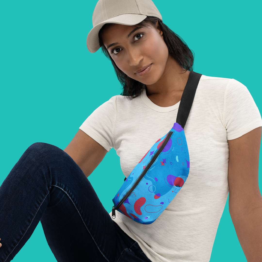 Shape Pattern Blue - Bag