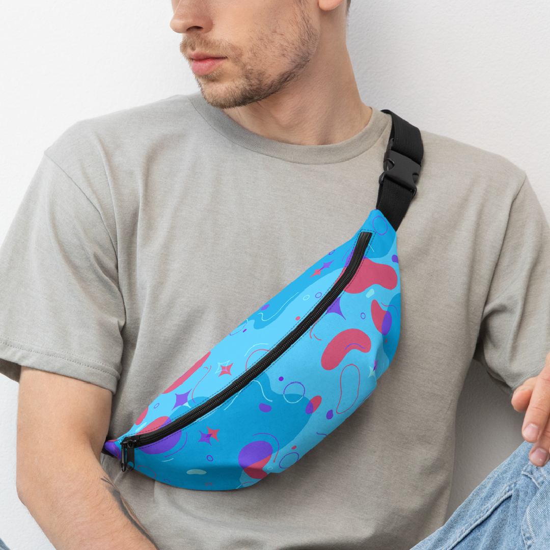 Shape Pattern Blue - Bag