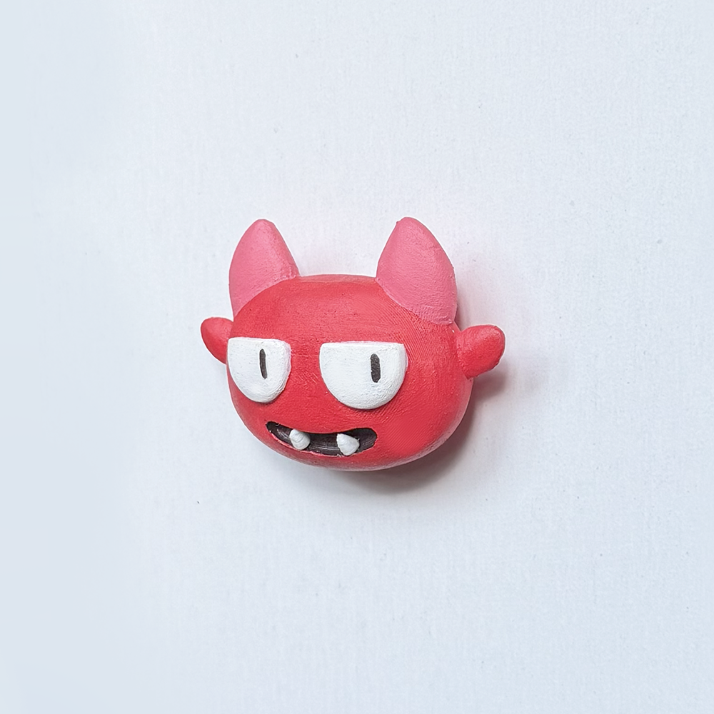 Red Head Demon - Magnet